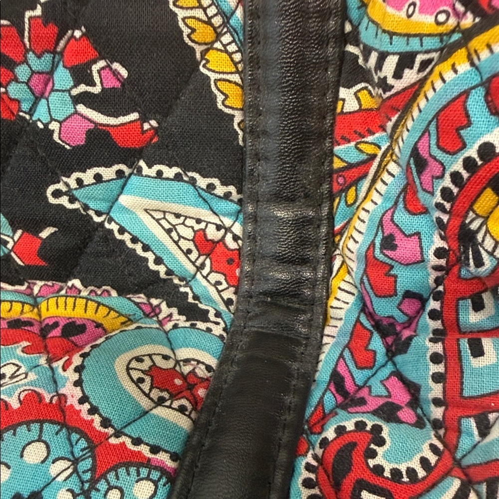 Vera Bradley Black Multi Parisian Paisley Quilted Tote - Picture 10 of 10